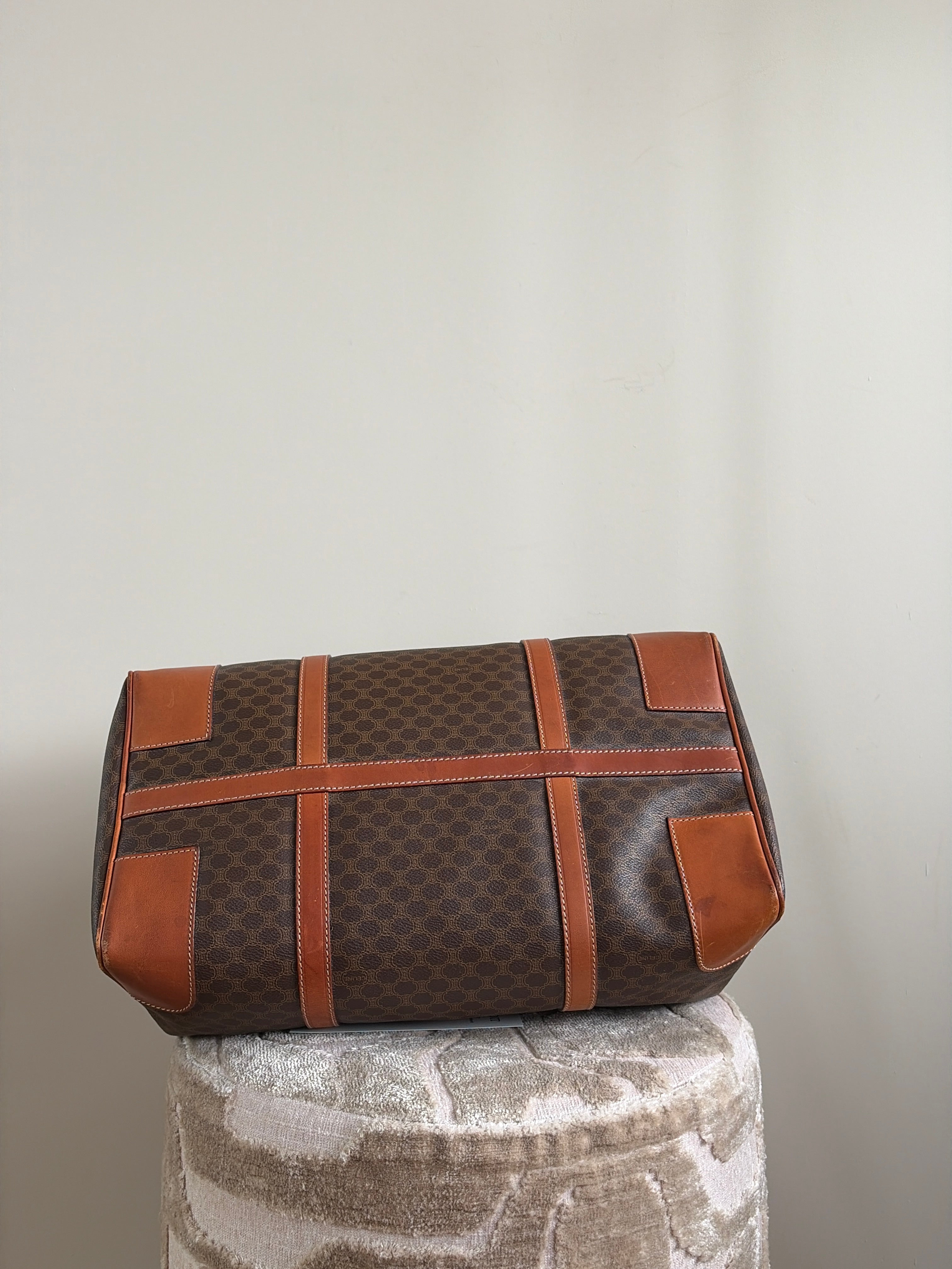 TRE99 - CELINE Macadam Canvas Boston Bag - 5