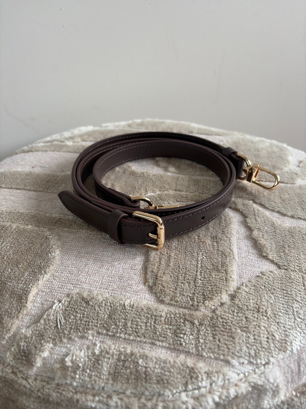 Vachetta crossbody strap - donkerbruin (Speedy, Alma, Neverfull, Keepall) - 1