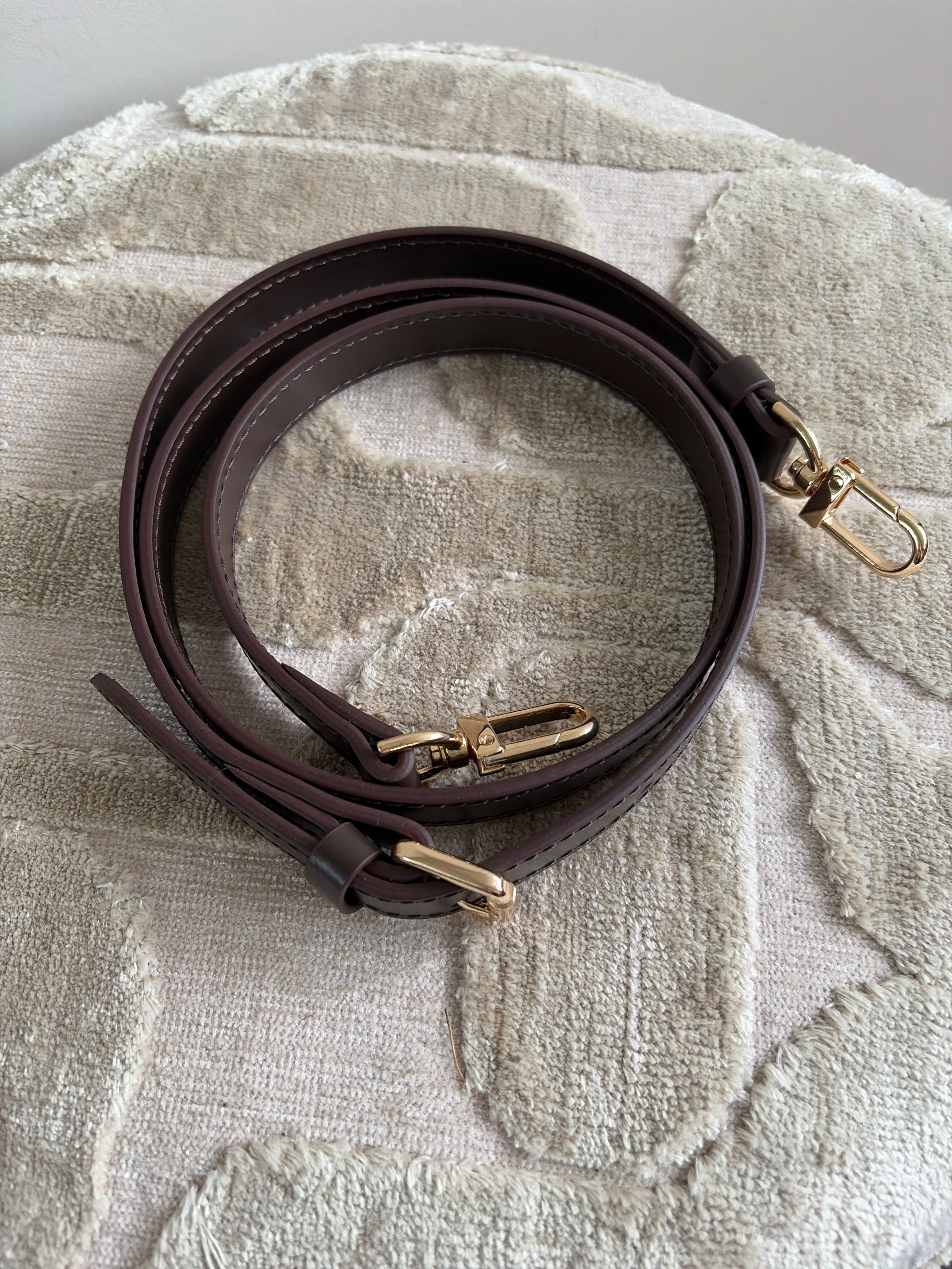 Vachetta crossbody strap - donkerbruin (Speedy, Alma, Neverfull, Keepall) - 2