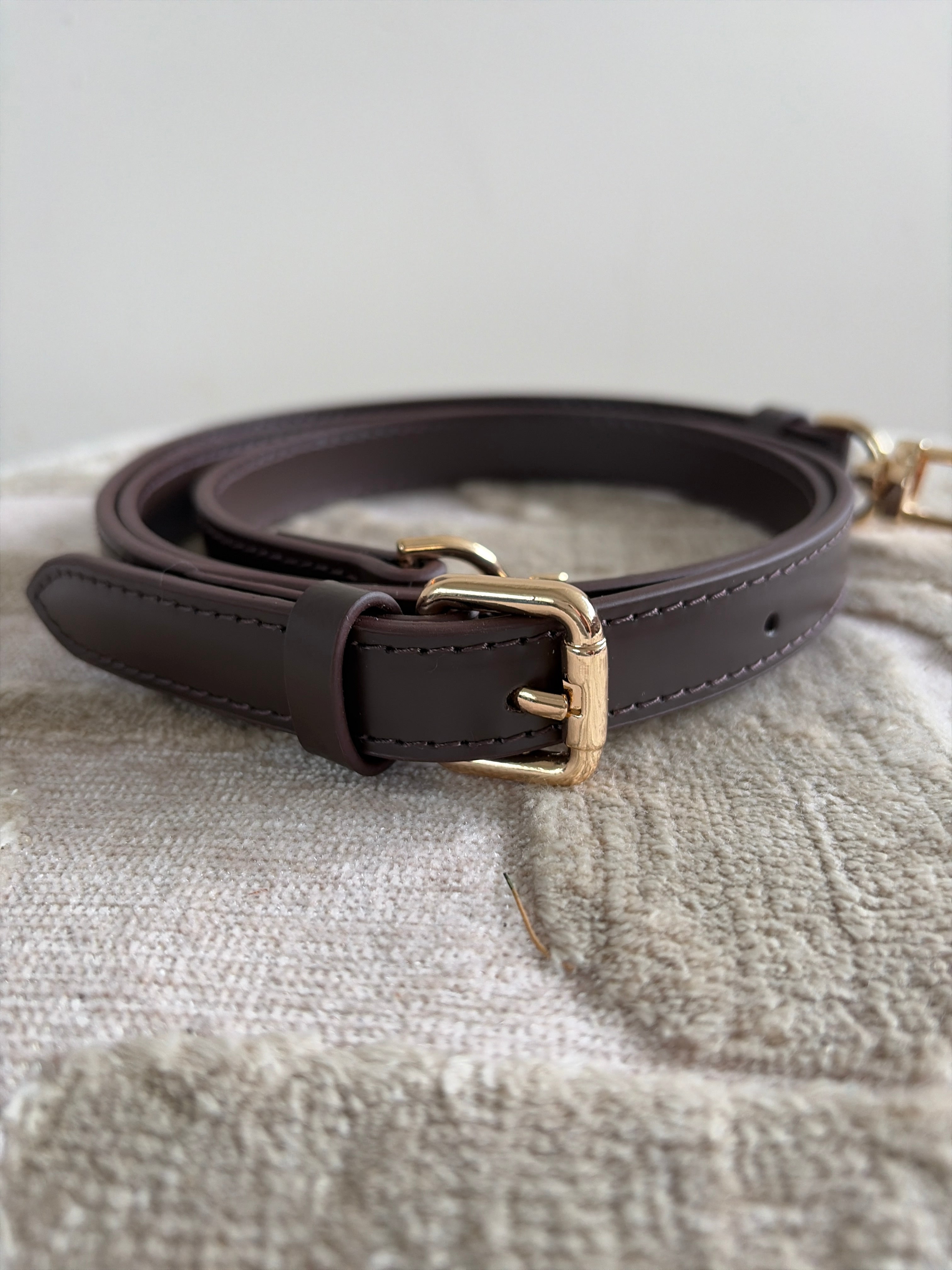 Vachetta crossbody strap - donkerbruin (Speedy, Alma, Neverfull, Keepall) - 3