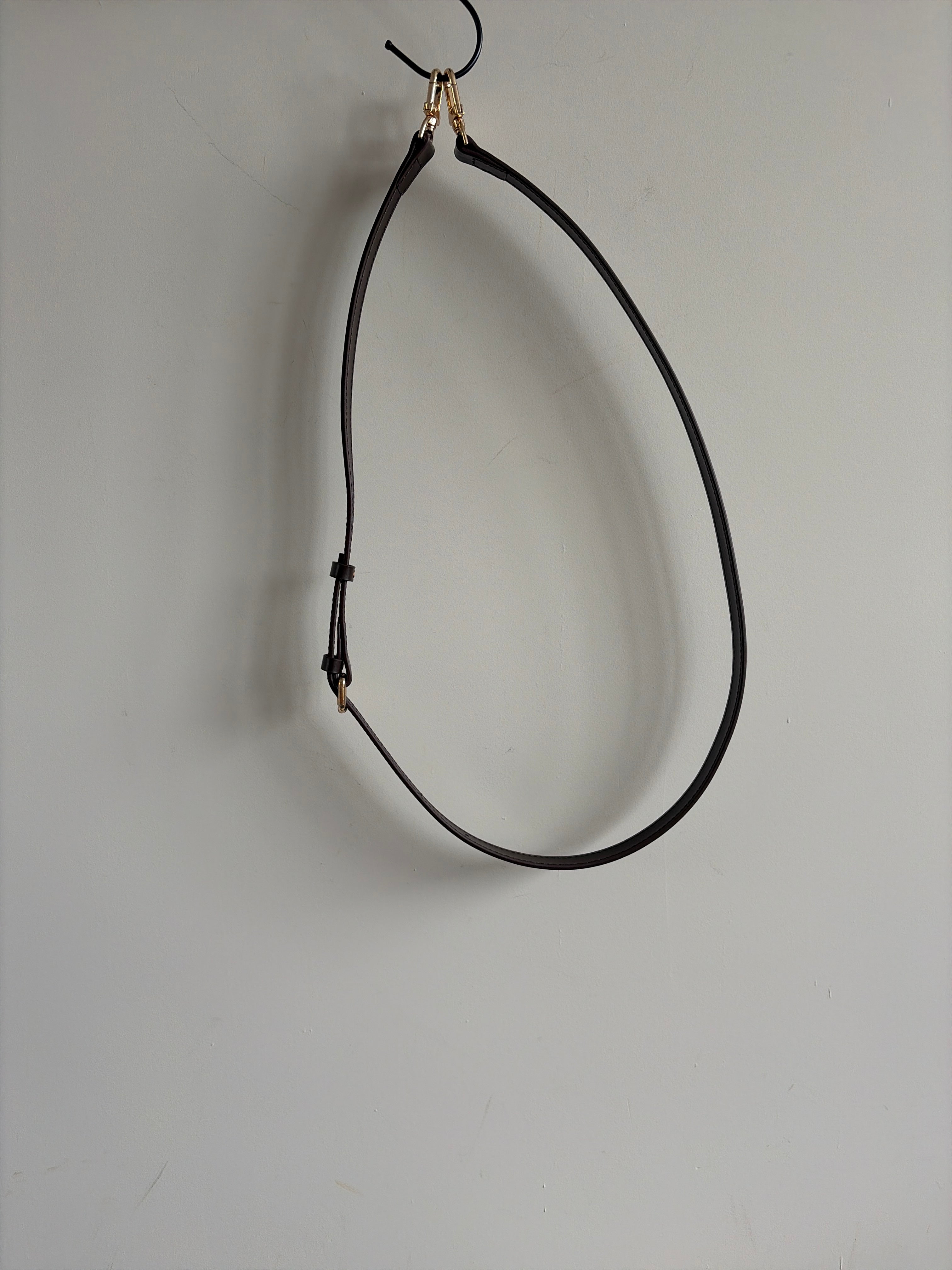 Vachetta crossbody strap - donkerbruin (Speedy, Alma, Neverfull, Keepall) - 4